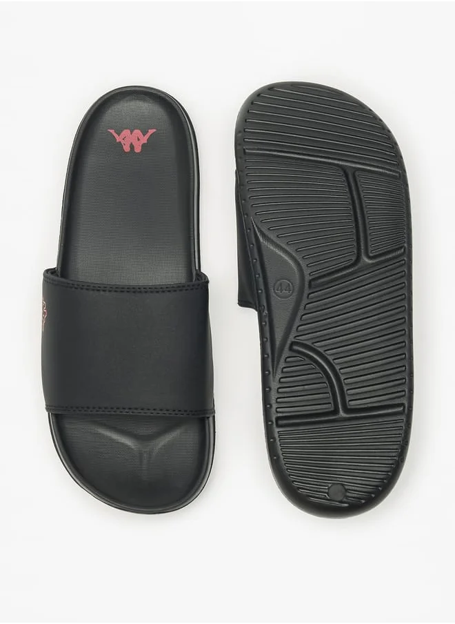 Kappa Mens Logo Detail Slides With Cushioning