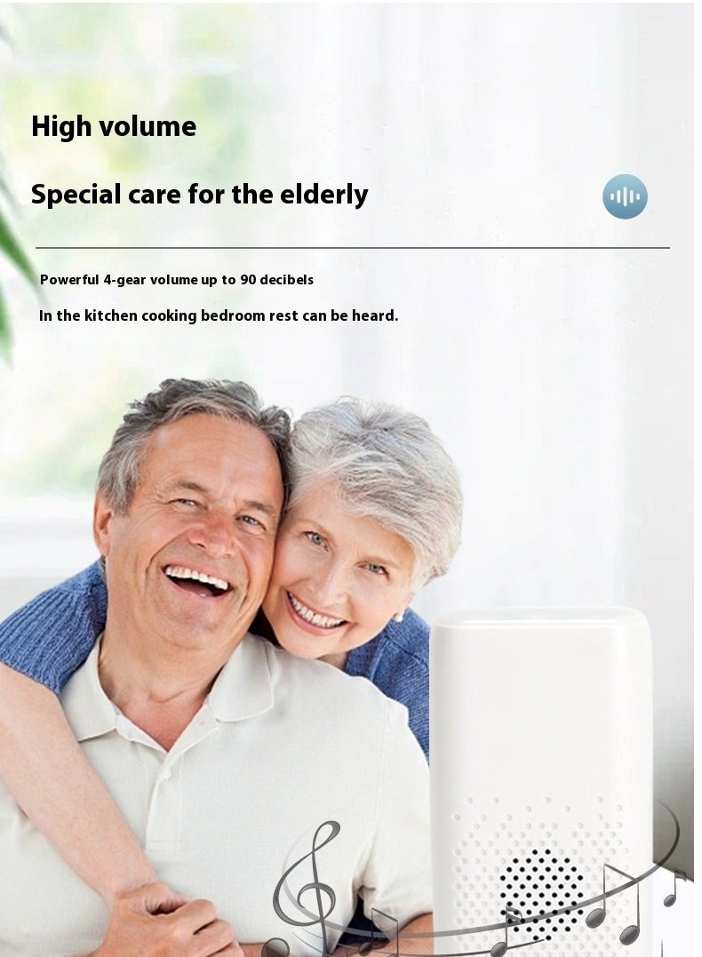 Wireless nursing call on call bell alarm on call light system suitable for home/elderly/patient nurse alarm system 1 waterproof transmitter 2 portable receivers - Image 4