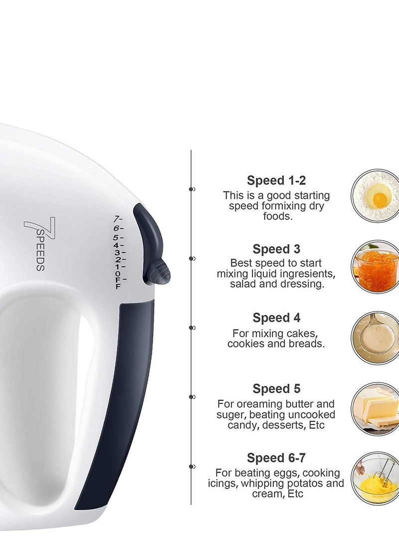 Scarlet MIxer Grinder- Stainless Steel Electric 7 Speed Egg Beater Mixing Machine - Image 3