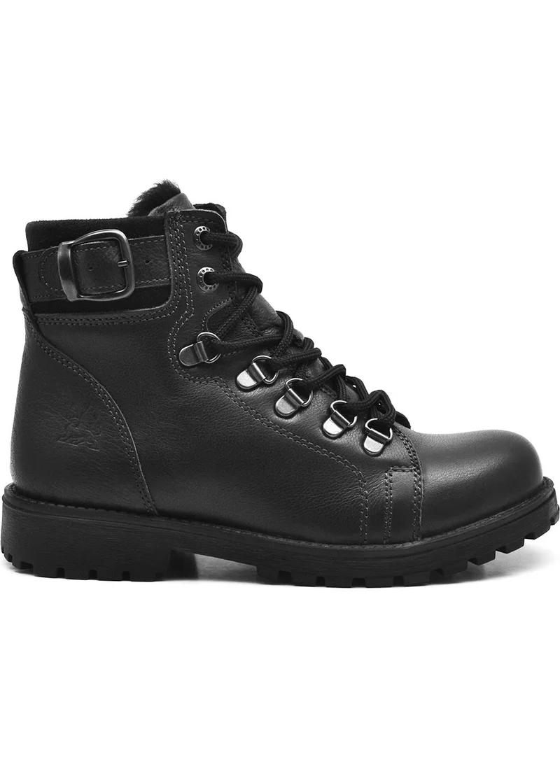 Raker Griffon Leather Black Zipper Kids Boots