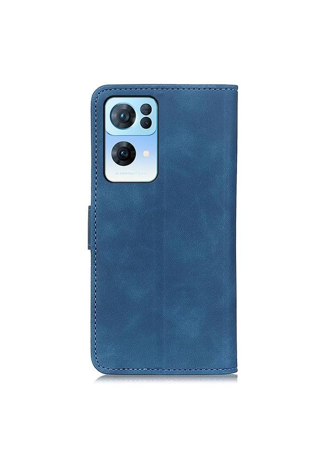 اس-توب جراب هاتف OPPO Reno7 Pro 5G من KHAZNEH بتصميم كلاسيكي، جراب هاتف جلدي قابل للطي أفقيًا - Image 3