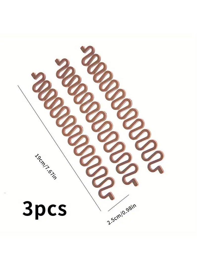 Goolsky 3-Pack French Hair Braiding Tool - DIY Hairstyle Braider, Twist Plait Hair Braiding Clip Stick, Easy Bun Maker Hair Styling Accessories for Normal Hair Type, Adds Volume and Twist to Hairstyles - Image 2