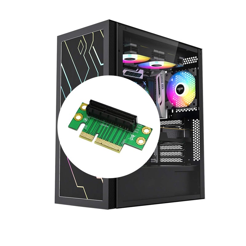 SinLoon PCI- Express 4X Riser Card 90-Degree Adapter Card PCI-E 4X Extender Extension Card for 1U, Small Computer and Server Case (PCIE 4X) - Image 5