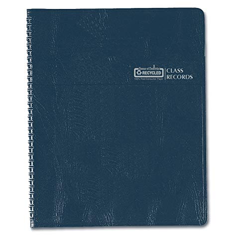 House of Doolittle HOD51607 Combination Lesson Planner & Class Record Book, Acid Free Paper/Leatherette, Blue - Image 2