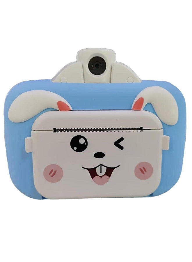 Generic Children's Polonoid Camera Can Take Pictures Can Print Small High-definition Digital Camera Boys And Girls-Color:Light Blue WIFI +32g  - Image 5