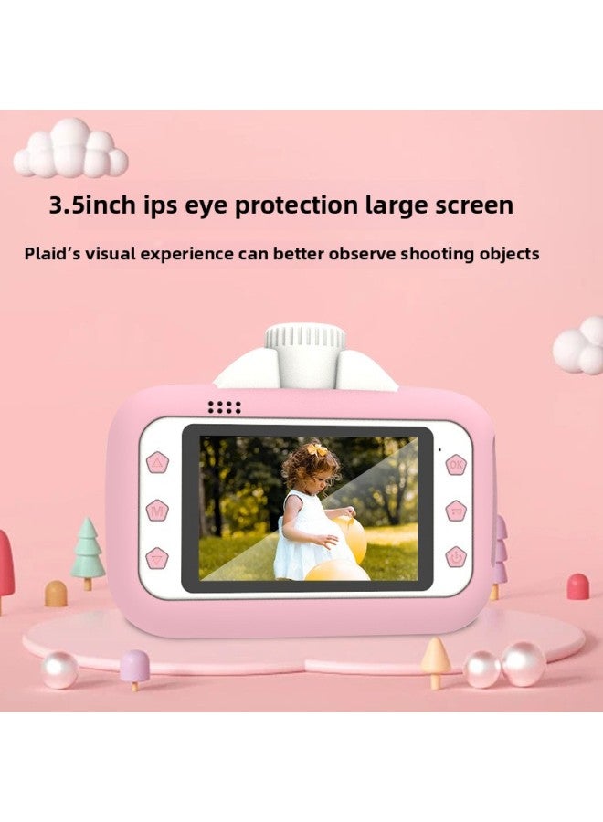 Generic Children's Polonoid Camera Can Take Pictures Can Print Small High-definition Digital Camera Boys And Girls-Color:Light Blue WIFI +32g  - Image 2
