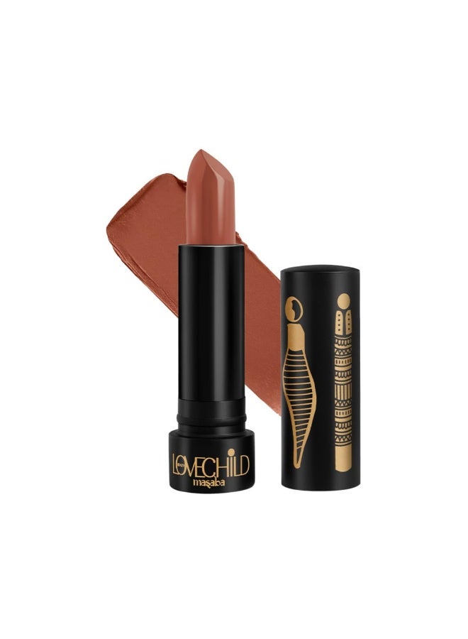 LoveChild Masaba Ultra Matte Reddish Brown Lipstick, Long Lasting Upto 6Hrs, Transfer-Proof, Hydrating & Nourishing Nude Bullet Lipsticks For Women, Sepia Spice, 4.5g - Image 1