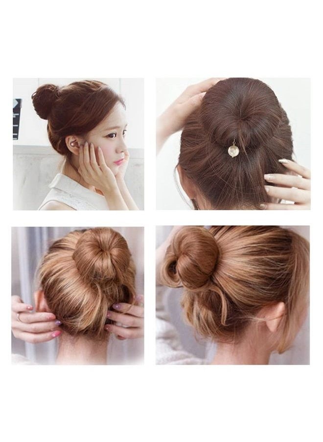 ericotry 3 Pcs Magic Hair Bun Maker Foam Sponge Hair Bun Shaper Donut Bun Maker Hot Hair Donut Bun Ring Styler Maker Reusable Bun Twister Donut Maker Curler Accessories for Wedding Yoga Dancing(Black)  - Image 5