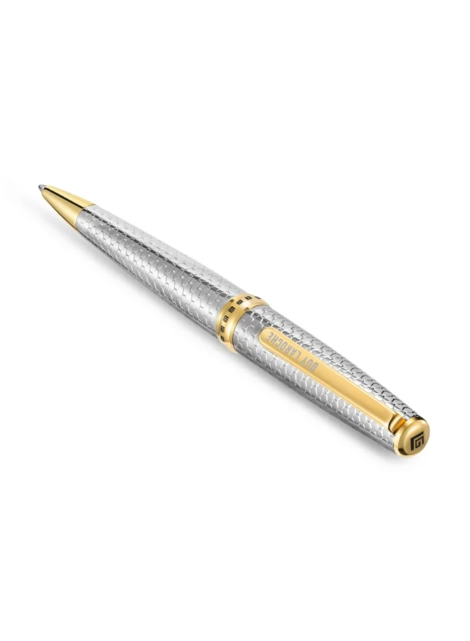 غاي لاروش Romeo Stainless Steel Pen with Gold-Plated Trims