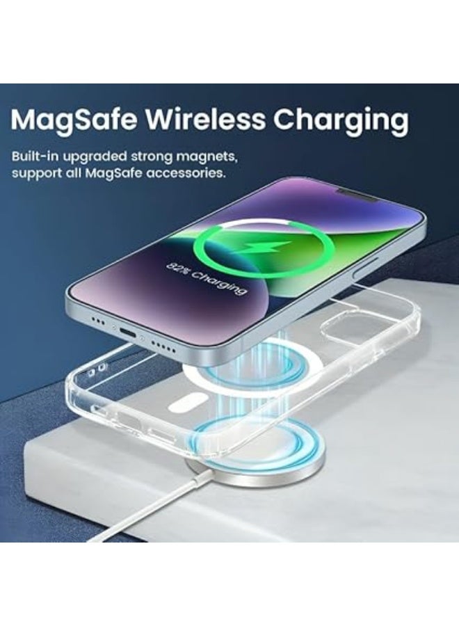 erorex Iphone 13 Case Compatible With Strong Protection, Scratch Resistant Back, Magnetic Phone Case 8 * 15 Cm (Transparent) - Image 2