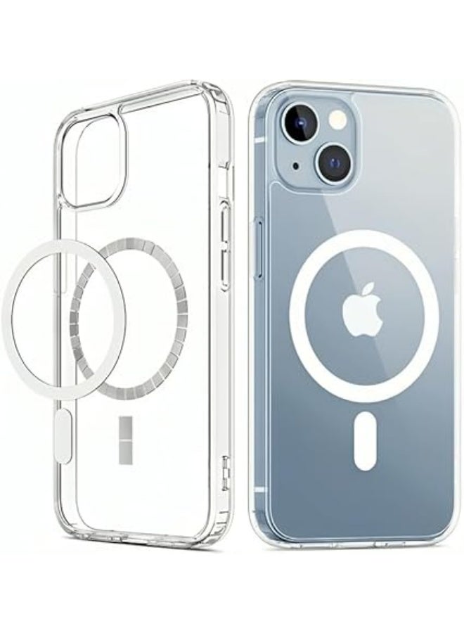 erorex Iphone 13 Case Compatible With Strong Protection, Scratch Resistant Back, Magnetic Phone Case 8 * 15 Cm (Transparent) - Image 1
