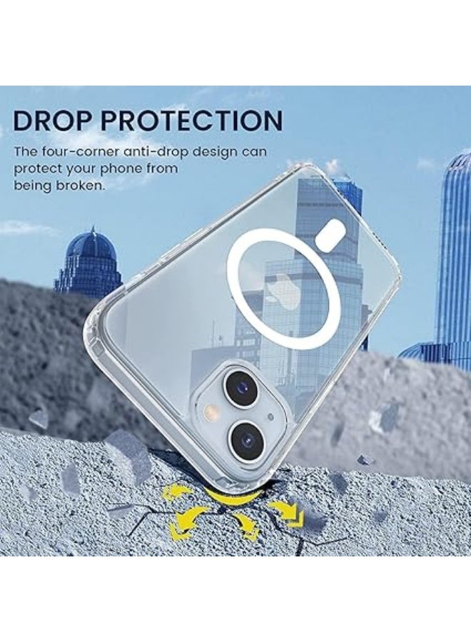 erorex Iphone 13 Case Compatible With Strong Protection, Scratch Resistant Back, Magnetic Phone Case 8 * 15 Cm (Transparent) - Image 4