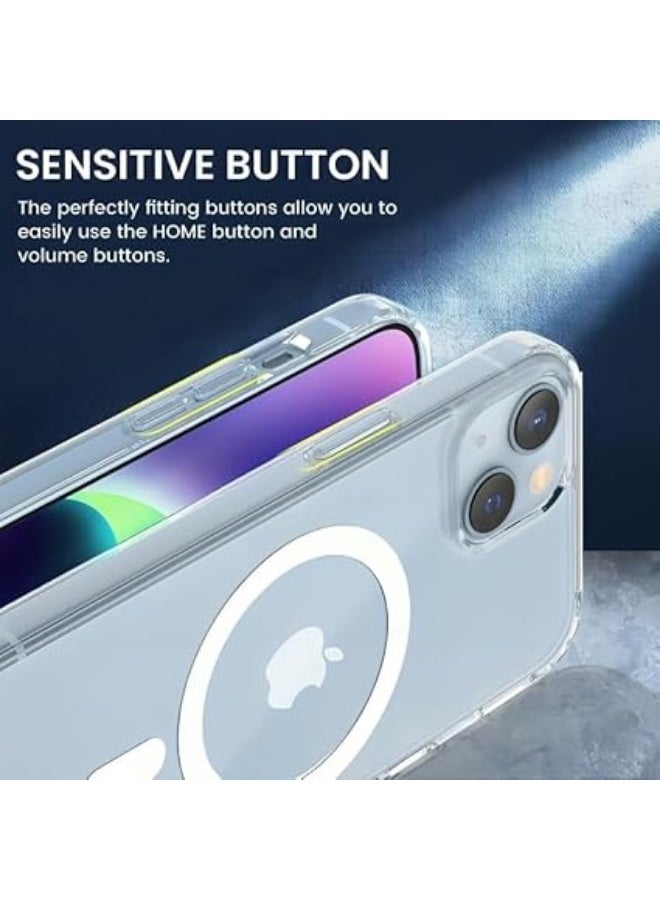 erorex Iphone 13 Case Compatible With Strong Protection, Scratch Resistant Back, Magnetic Phone Case 8 * 15 Cm (Transparent) - Image 5