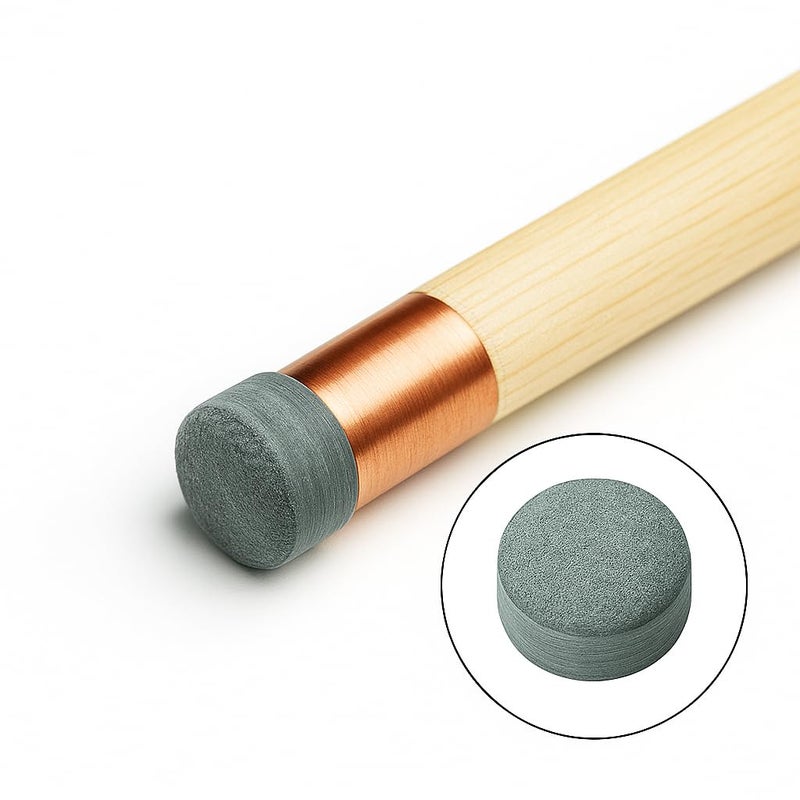 JBB Professional Billiards Cue Tips for Snooker Cue Sticks, 12mm, Grey (6 Pcs) - Image 2