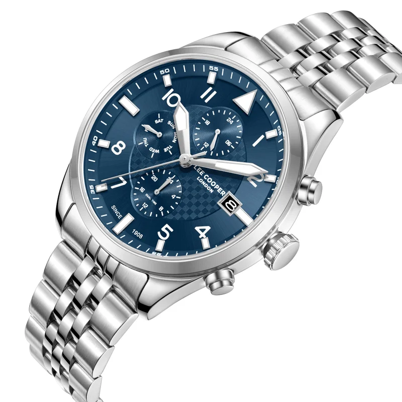 Lee Cooper  Men's METAL Multi Function Watch LC08318.390 - 41 mm for Men | Best Price UAE
