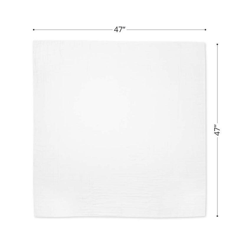 ناتيميا Baby Muslin Swaddle Blankets - Muslin Swaddle Blankets Boy and Girl, Swaddles for Newborn, Soft and Breathable Baby Girl Muslin Swaddle Blanket, Newborn Baby Essentials, 47 x 47 - Image 2