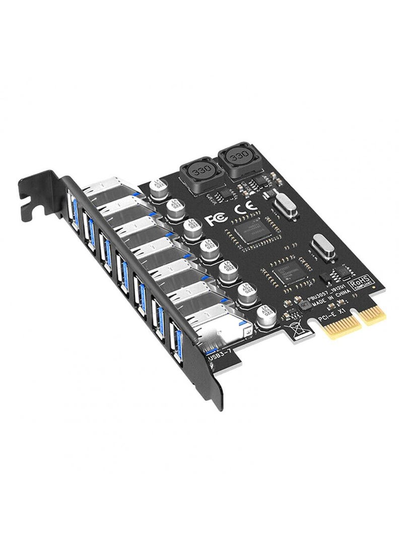 Generic - 7-Port USB 3.0 PCI-E Expansion Card with NEC Chip NEC VIA chip - Image 1