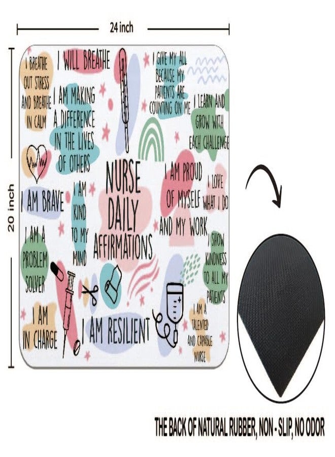 OFlich Nurse Affirmations Mouse Pad - Nurse Mouse Pads for Desk, Nurse Appreciation Gift, Nurse Mousepad with Non-Slip Rubber Base for Laptop Computer Keyboard Desktop (9.5×7.9 Inch), Small, JW545 - Image 5