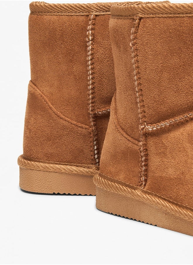Flora Bella By Shoexpress Girl's Solid High Cut Slip-On Boots  - Image 5