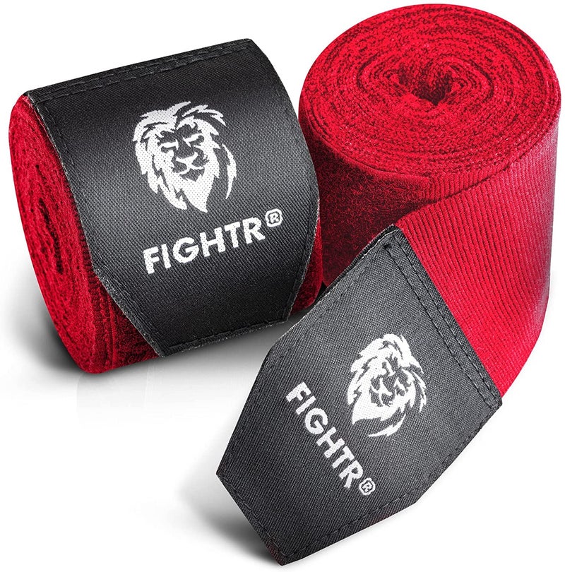 FIGHTR® Boxing Handwraps 160 inches semi-Elastic Hand Wraps with Thumb Loop for Boxing, MMA, Muay Thai & Martial Arts - Image 1
