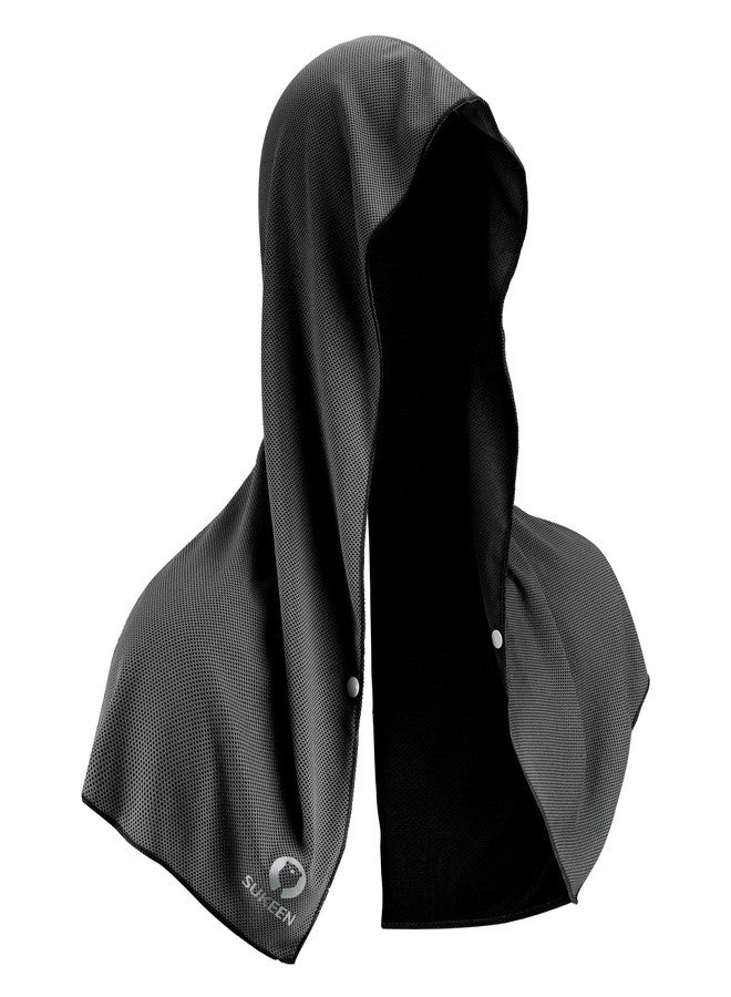 Sukeen Cooling Hoodie Towel for Men, Cooling Towels for Neck and Face, Cools When Wet Cooling Neck Wraps, Sport Workout Camping Cycling Cool Towel for Hot Weather - Image 1