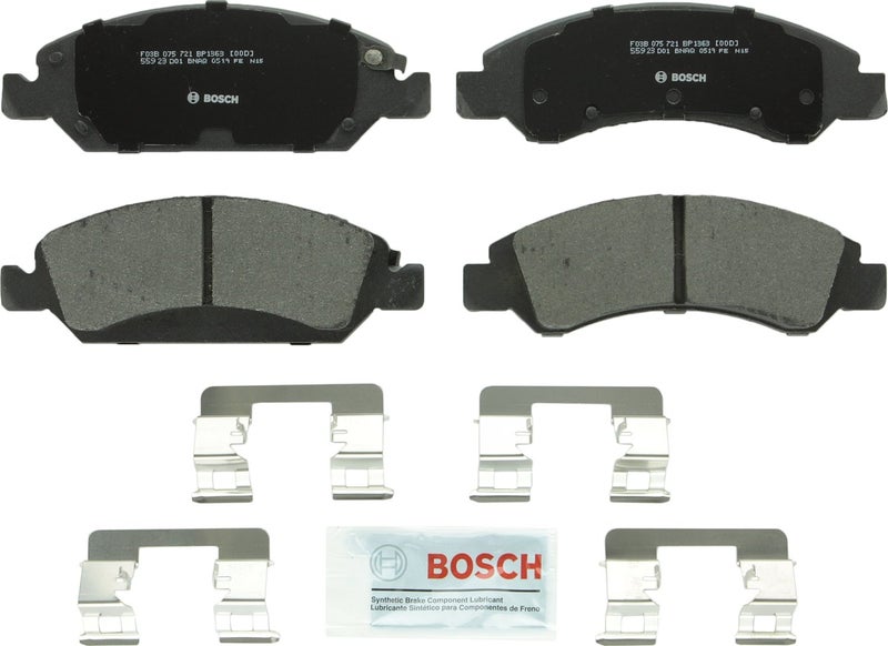 BOSCH BP1363 QuietCast Premium Semi-Metallic Disc Brake Pad Set - Compatible with Select Cadillac Escalade, XTS; Chevrolet Express, Silverado, Suburban, Tahoe; GMC Savana, Sierra, Yukon + More; FRONT - Image 4