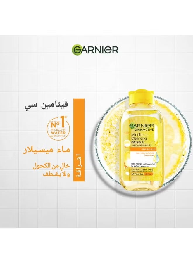 غارنييه ماء ميسيلار المنظف بالفيتامين سي لتعزيز نضارة البشرة 100 ملى - Image 2