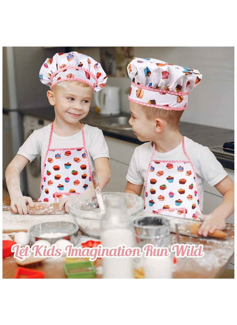 Hihonor - Montessori Kids Cooking Baking Set,Kids Chef Outfit Set 20PCS Includes Chef Hat,Apron Mitt&Utensil for Little Girls Boys,Children Dress up Pretend Gift Chef Role Play Costume Set for Toddlert/Age 3-8 - Image 1