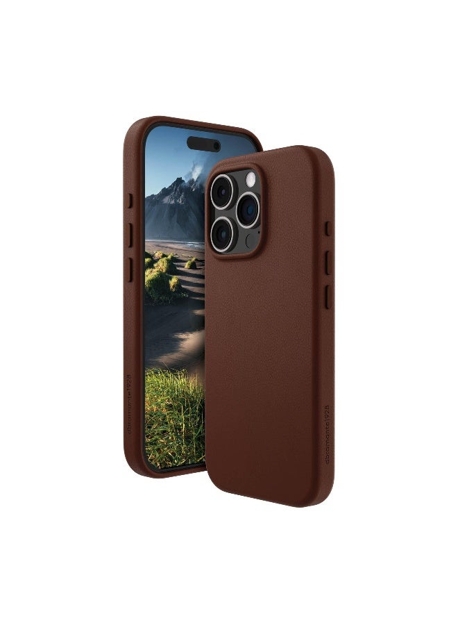 DBRAMANTE1928 حافظة روسكيلد 2 ماغسيف لهاتف آيفون 16 برو بني داكن - Image 2