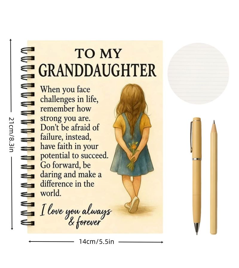 My Granddaughter Letter Book Confidence Affirmations Keepsake Diary 1 pc Gift - Image 2