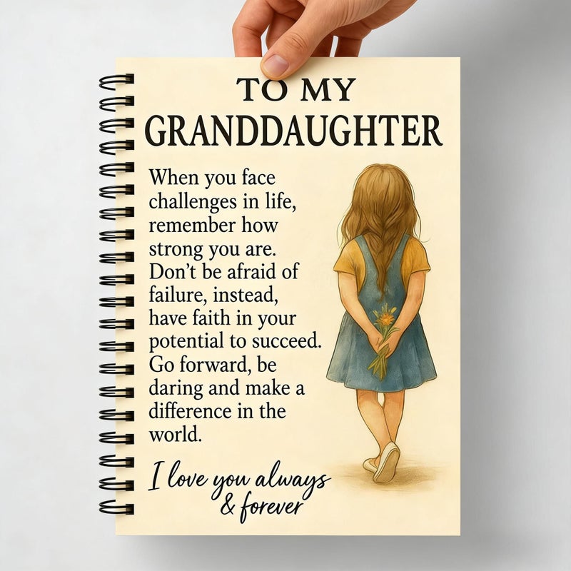My Granddaughter Letter Book Confidence Affirmations Keepsake Diary 1 pc Gift - Image 1