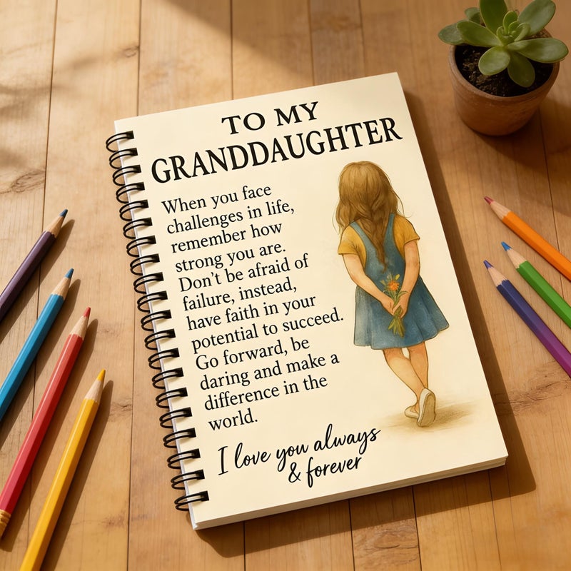 My Granddaughter Letter Book Confidence Affirmations Keepsake Diary 1 pc Gift - Image 3