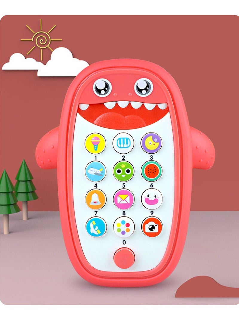 Baby Musical Toys, Teething Phone Toy for Babies   Play and Learn for Children and Toddlers, Baby Shark Phone Toys with Light and Sound, Preschool Birthday Gift for Girl Boy 18+ Months  - Image 1