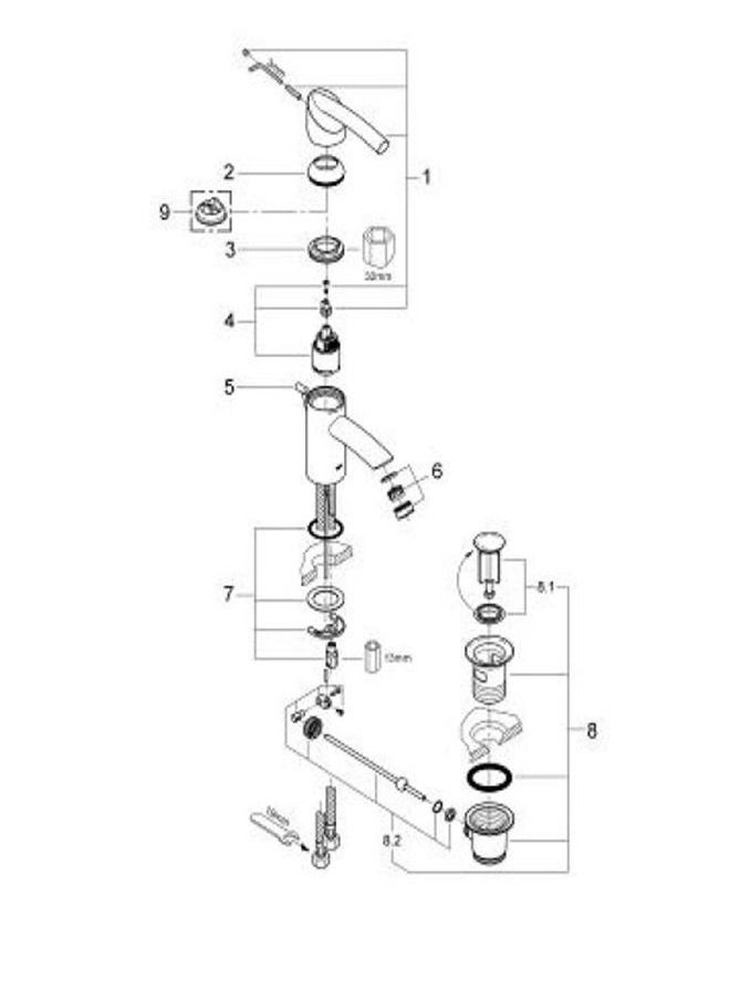 TENSO SINGLE-LEVER BASIN MIXER 1/2 33347