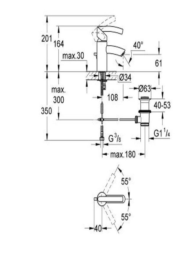 TENSO SINGLE-LEVER BASIN MIXER 1/2 33347