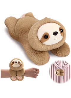 Excefore Animal Slap Bracelets, Sloth Hug Animal Slap Bracelet for Party Favors, 10-Inch Stuffed Animal Huggers, Plush Toy for Birthday, Valentine's Day, Thanksgiving Party  - Image 1