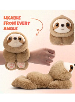 Excefore Animal Slap Bracelets, Sloth Hug Animal Slap Bracelet for Party Favors, 10-Inch Stuffed Animal Huggers, Plush Toy for Birthday, Valentine's Day, Thanksgiving Party  - Image 2