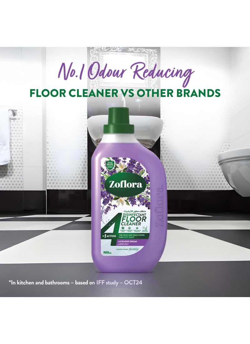 Zoflora Lavender Dream Floor Cleaner 900ml - Antibacterial Disinfectant for Surfaces - Image 5