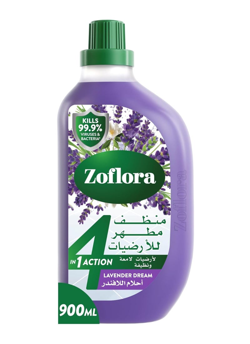 Zoflora Lavender Dream Floor Cleaner 900ml - Antibacterial Disinfectant for Surfaces - Image 1