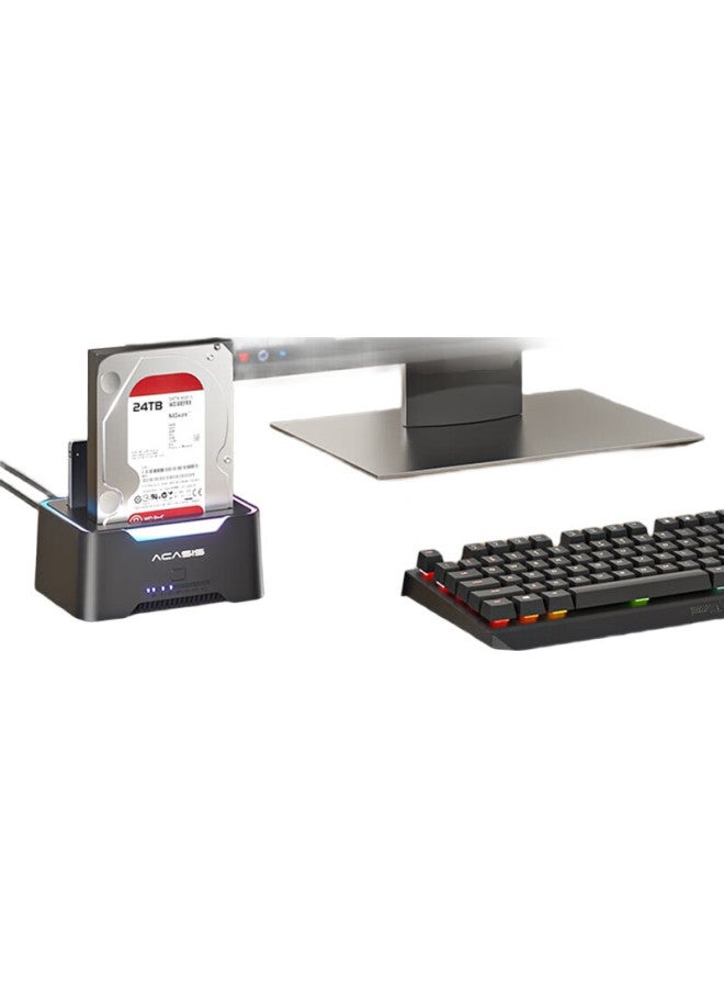 Acasis Hard Drive Dock 2.5/3.5 Inch Laptop Desktop Sata Serial Ssd Solid State Portable Mechanical Dual-Bay External Hard Drive Enclosure Copy Machine Ec-6104 - Image 2