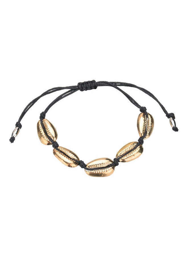 NIBEMINENT - Hand Knitting Shell Charm Beaded Bracelet - Image 1
