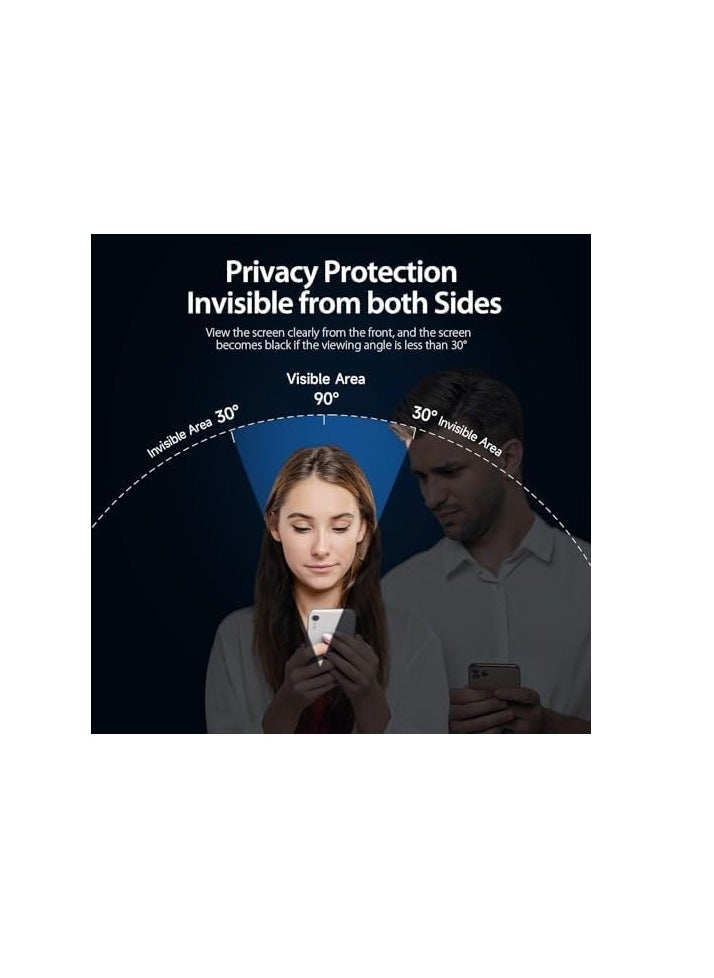 Anti-Spy Privacy Screen Protector with Black Frame for Realme XT