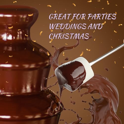 ZEVELOO MINI Chocolate Fountain Machine Small Electric Chocolate Fondue Fountain Machine for Party for Candy Butter Cheese (Purple) - Image 4