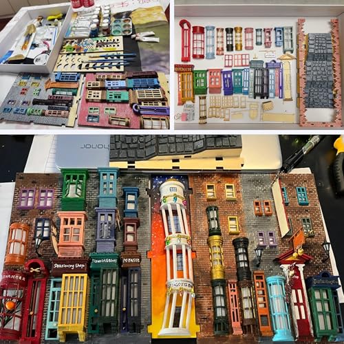 suruim LED Book Nook Kit for Adults - Decorative Bookend Stand-3D Wooden Puzzle for Adults, Booknook Bookshelf Insert Room Decor Gift Craft for Teen Girls Boys Women Men(Standard Edition) - Image 4