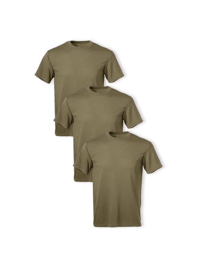 Soffe Men's 3 Pack-USA Poly Cotton Military Tee, Tan, Medium - Image 1