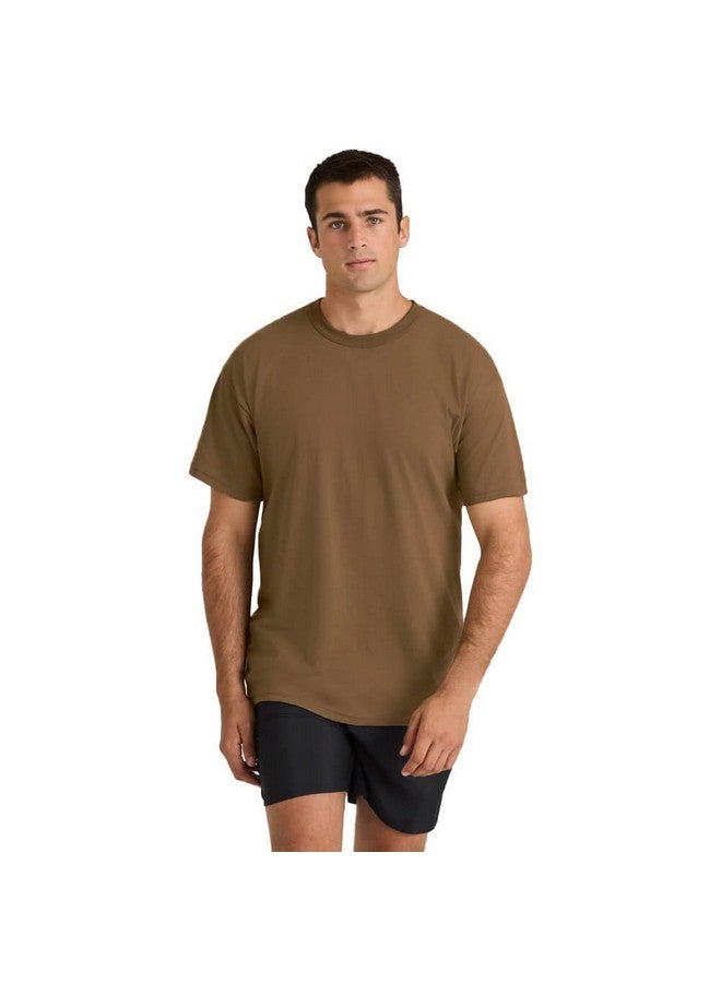 Soffe Men's 3 Pack-USA Poly Cotton Military Tee, Tan, Medium - Image 4
