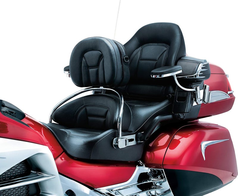 Kuryakyn 8930 Revolution Driver Seat Backrest Pad with Removable Storage Pouch for Honda Gold Wing GL1800 (2012-2017) - Image 5
