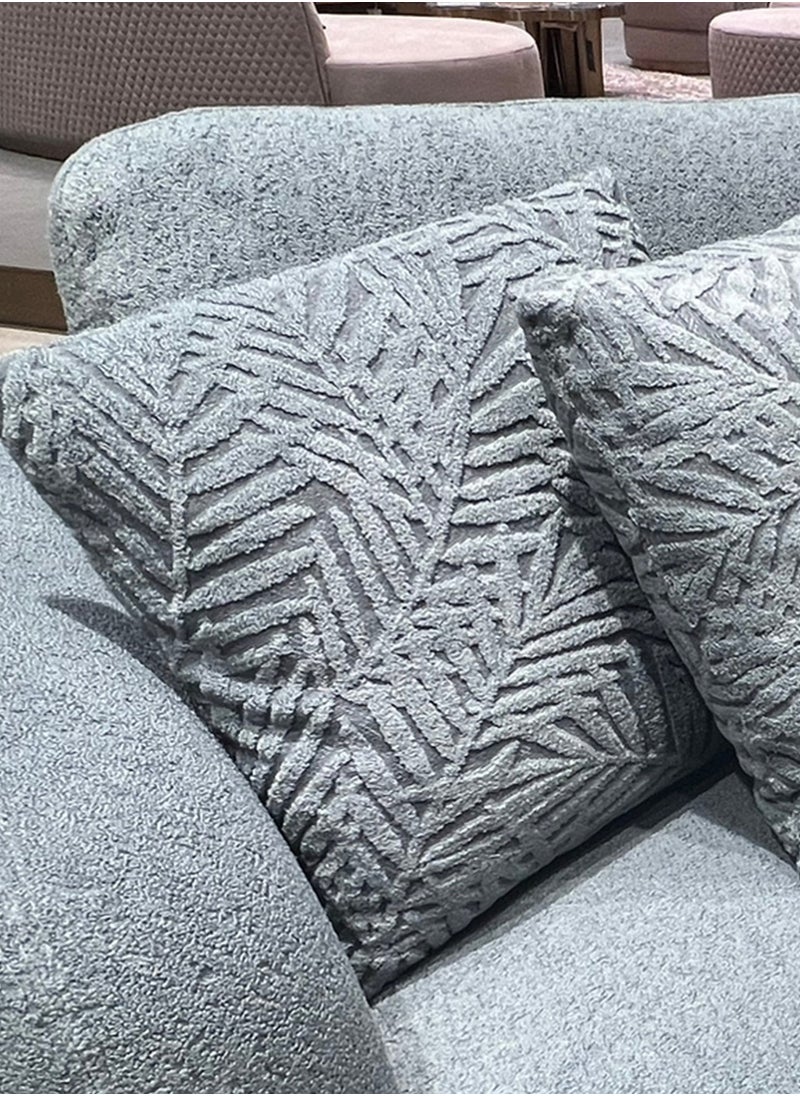 AL HUZAIFA FURNITURE - Luna 4 Seater Sofa,Upholstered Boucle Fabric - Image 1