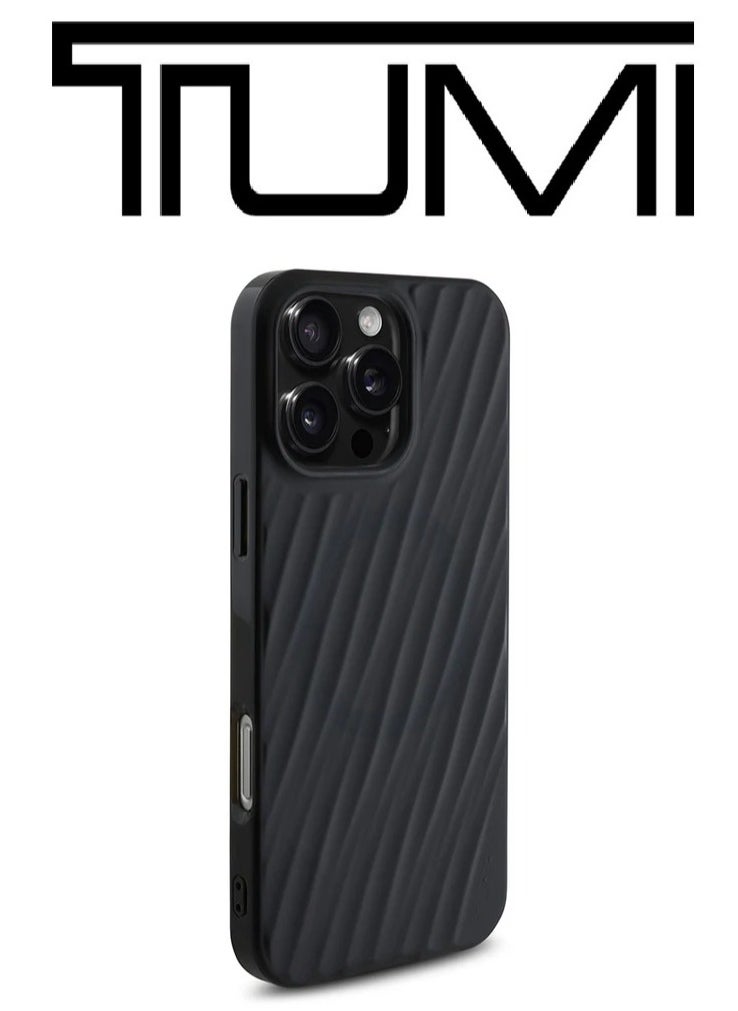 CG MOBILE iPhone 16 Pro Max case with back protection , iphone 16 pro max cover strong shockproof, cover iphone 16 pro max supports MagSafe wireless charging, with a French design and approved by the global brand Tumi, transparent design in Black.  - Image 4
