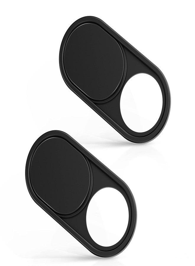 imluckies Laptop Camera Cover Slide, 0.023 inch Ultra-Thin Design, Invisible Design, Camera Cover, Physical Anti-Peeping, for Laptop Computer, MacBook Pro/Air iMac iPad Tablet [2 Pack Black] - Image 1
